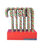 Candy Canes in kerstkleuren.