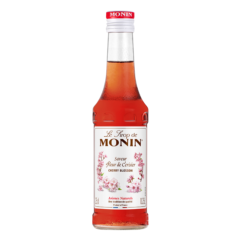Monin Cherry Blossom Siroop heeft de delicate smaak van kersenbloesem. Fris, bloemig en elegant. Perfect voor cocktails, mocktails of een lichte limonade.