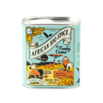 Funky Ouma African BBQ Spice: bold BBQ rub with flavourful herbs, low in salt. 100% natural. Delicious on grilled chicken, meat and vegetables.