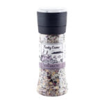 Funky Ouma Black Garlic Salt with fermented garlic. Rich, mellow and flavourful. The perfect finishing touch. 100% natural and additive-free.