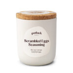 Potluck’s egg seasoning for scrambled, fried, or poached eggs. Herby, fresh, and stylishly packed. A flavourful way to start your day.
