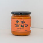 Think Tomato Spicy: tomato sauce with cherry tomatoes and chilli. For heat lovers who want bold flavour. No additives, just love.